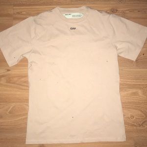 Off-white tan T-shirt